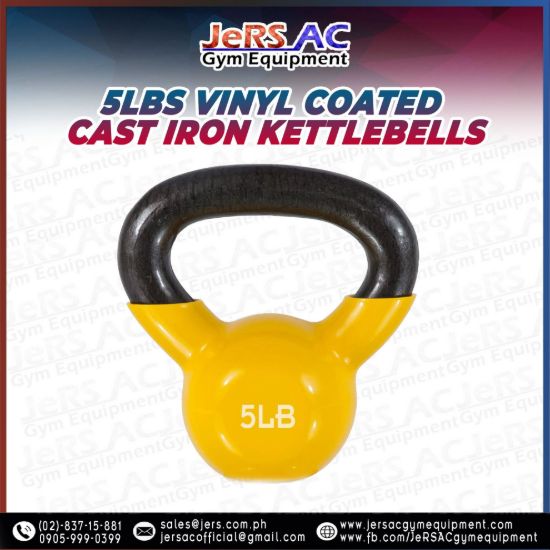 Picture of Vinyl Kettlebell Cast Iron 5lbs