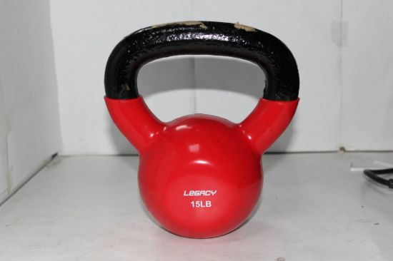 Picture of Vinyl Kettlebell Cast Iron 15lbs