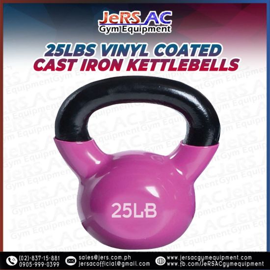 Picture of Vinyl Kettlebell Cast Iron 25lbs