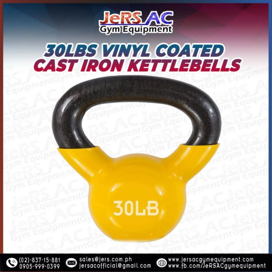 Picture of Vinyl Kettlebell Cast Iron 30lbs