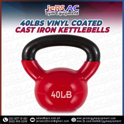 Picture of Vinyl Kettlebell Cast Iron 40lbs