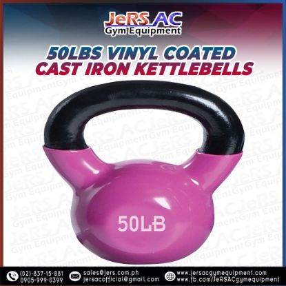 Picture of Vinyl Kettlebell Cast Iron 50lbs
