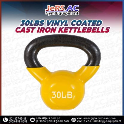 Picture of Vinyl Kettlebell Cast Iron 30lbs