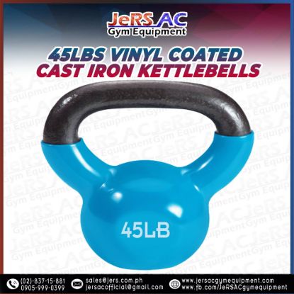 Picture of Vinyl Kettlebell Cast Iron 45lbs
