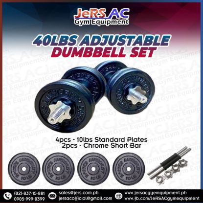 Picture of 40lbs Adjustable Dumbbell Set